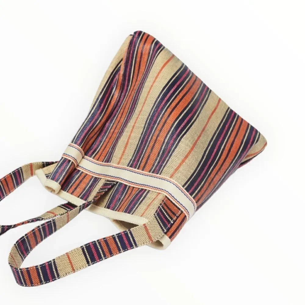 ZARA Kids | Orange | STRIPED FABRIC SHOPPER
